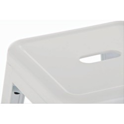 Metallinen pinottava baarijakkara teollisella tyylillä ja jalkatuella