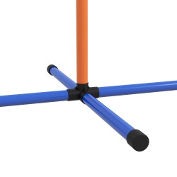Koiran agilitysetti ulkokäyttöön, 7-osainen harjoitusrata, muovi, 352 cm, oranssi/sininen