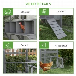 Kanala ulkoaitaus 8–12 kanalle kuusipuuta 280 x 185,5 x 188 cm harmaa