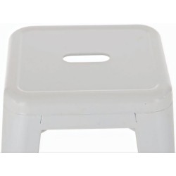 Metallinen pinottava baarijakkara teollisella tyylillä ja jalkatuella