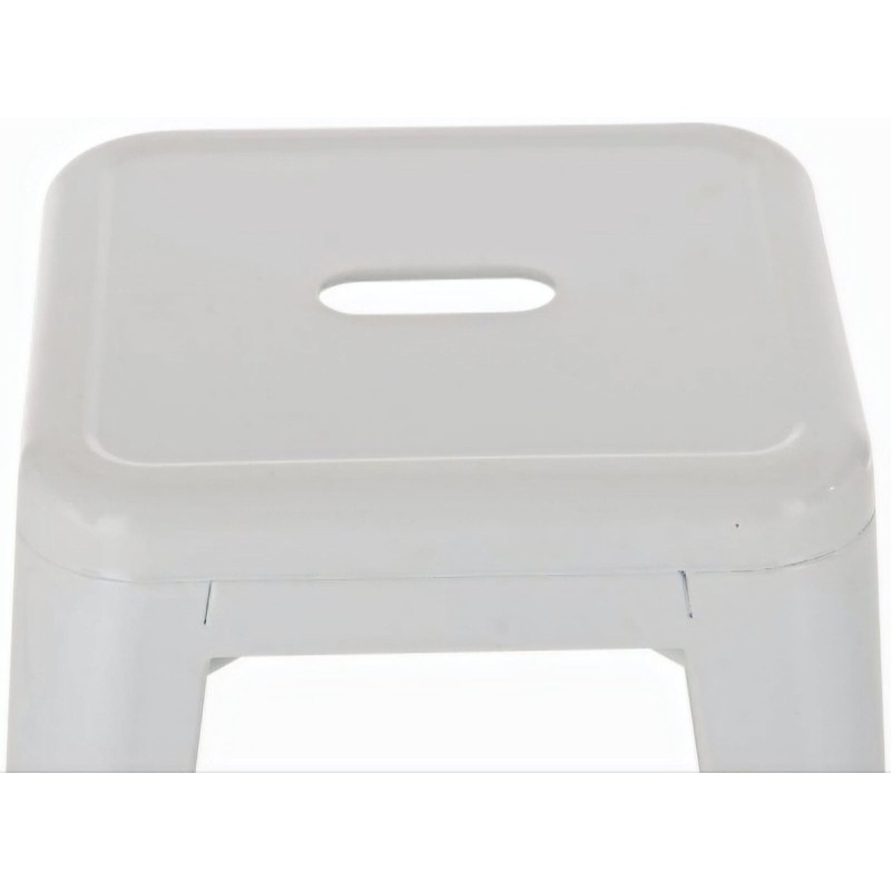 Metallinen pinottava baarijakkara teollisella tyylillä ja jalkatuella