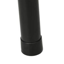 Hiiligrilli metallinen BBQ smoker kannella ja lämpömittarilla 95 x 71,5 x 102 cm musta