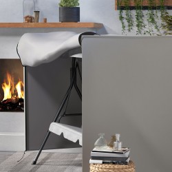 Puutarhakeinun suojapeite, Oxford-polyesteri, Tex-Lock, 205x124x164 cm, harmaa