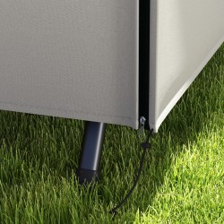 Puutarhakeinun suojapeite, Oxford-polyesteri, Tex-Lock, 205x124x164 cm, harmaa