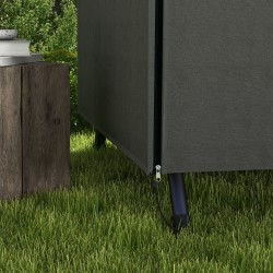 Pihakeinun suojahuppu ulkokalusteille, Oxford-kangas, vedenpitävä, 205 x 124 x 164 cm, tummanharmaa