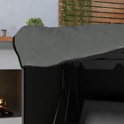 Puutarhakeinun suojapeite, vedenpitävä Oxford-kangas, 177 x 114 x 152 cm, tummanharmaa
