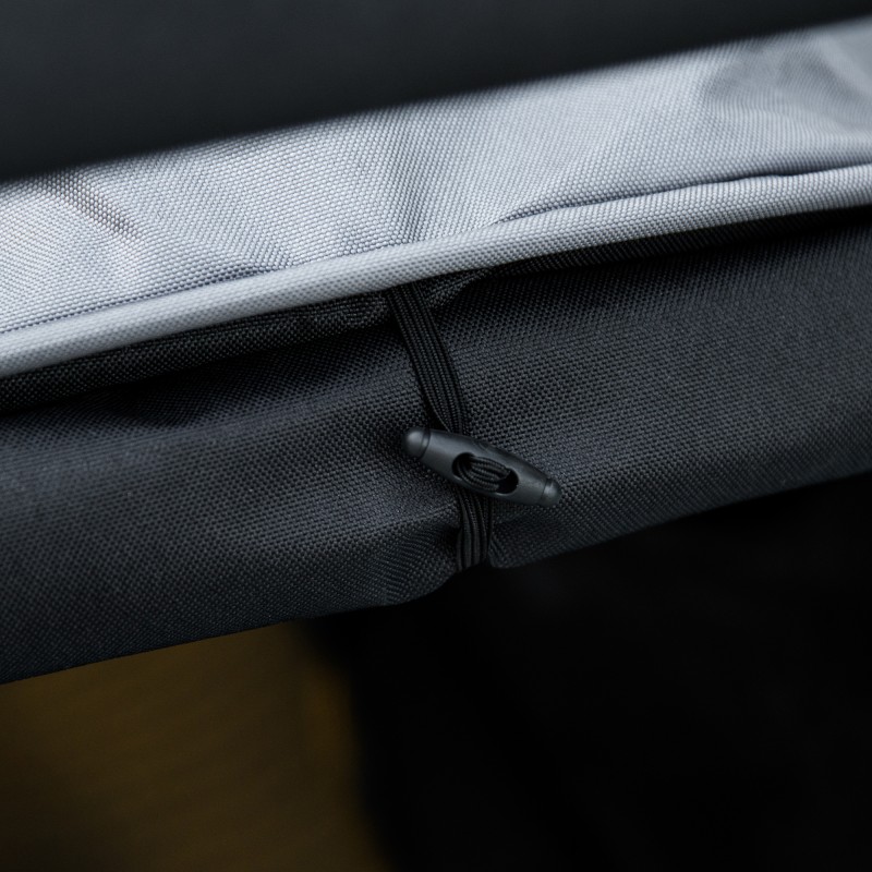 Lemmikkirattaat koiralle ja kissalle, taitettava, sadesuoja, max 10 kg, 83 x 55 x 101 cm, harmaa/musta