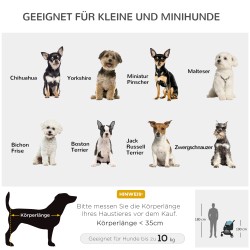 Lemmikkikärry koirille ja kissoille, teräsrunko, enint. 10 kg, kokoontaitettava, sininen/musta