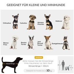 Lemmikkirattaat koirille ja kissoille, taittuva ja irrotettava kuljetusosa, max 10 kg, 81 x 58 x 97,5 cm, musta/harmaa/valkoinen