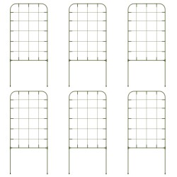 Kasvituki köynnöskasveille teräs 40 x 90 cm 6 kpl vihreä