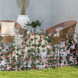 Kasvituki köynnöskasveille teräs 40 x 90 cm, 6 kpl, vihreä