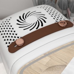 Minijääkaappi kosmetiikalle, juomille ja välipaloille, peilillä ja LED-valaistuksella, 6 l, valkoinen