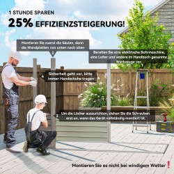 Metallinen pihavarasto puutarhatyökaluille 249 x 121 x 166/183 cm vaaleanharmaa