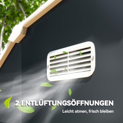 Pihavarasto metallinen galvanoitu teräs 238 x 132 x 198,5 cm tummanharmaa