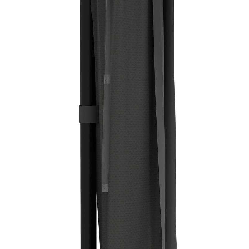 Puutarhapaviljonki / party teltta, metalli–polyesteri, 3 x 3 x 2,88 m, tummanharmaa