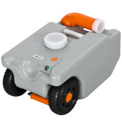 Harmaavesisäiliö matkailuautoon HDPE 22 l pyörillä harmaa