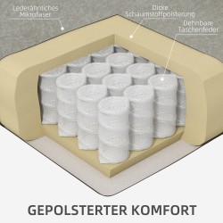 Lepotuoli jalkatuella ja kallistustoiminnolla, mikrokuitu, ruskea, enintään 150 kg