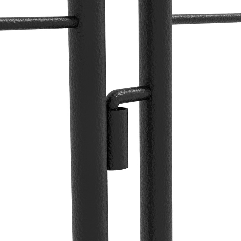 Köynnöstuki puutarhaan teräs 180 x 50 cm 2 kpl musta