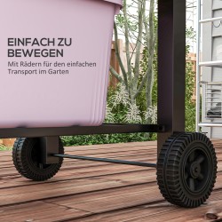 Hiiligrilli BBQ-smoker, säädettävä hiilitaso, sivutasot, 124 x 66 x 112 cm, musta