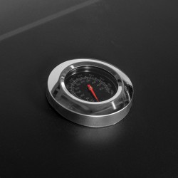 Hiiligrilli smoker BBQ-savustin, teräs, 113 x 65 x 108 cm, musta