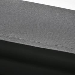 Pihakeinu 2 hengen, teräsrunko ja säädettävä katos, 145 x 116 x 172 cm, tummanharmaa