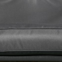 Pihakeinu 2 hengen, teräsrunko ja säädettävä katos, 145 x 116 x 172 cm, tummanharmaa