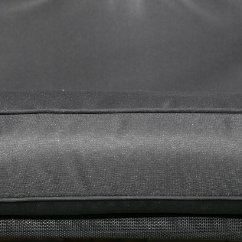 Pihakeinu 2 hengen, teräsrunko ja säädettävä katos, 145 x 116 x 172 cm, tummanharmaa