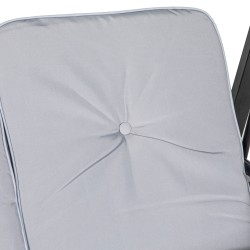 Pihakeinu 2 hengen, teräsrunko, säädettävä katos, 145 x 116 x 172 cm, 220 kg, harmaa