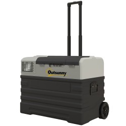 Auton kompressorikylmälaukku 56 l 20 20 C 69 x 43 x 54 cm musta harmaa