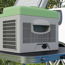 Kannettava autojääkaappi ja pakastin 16 L -20°C–10°C ECO/MAX 60x32x26 cm vihreä/harmaa