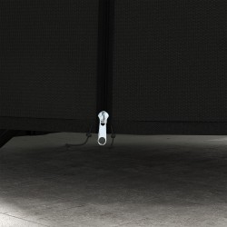 Riippu- ja korituolin sadesuoja ulkokäyttöön, 300D Oxford-kangas, Ø196 x 230 cm, musta