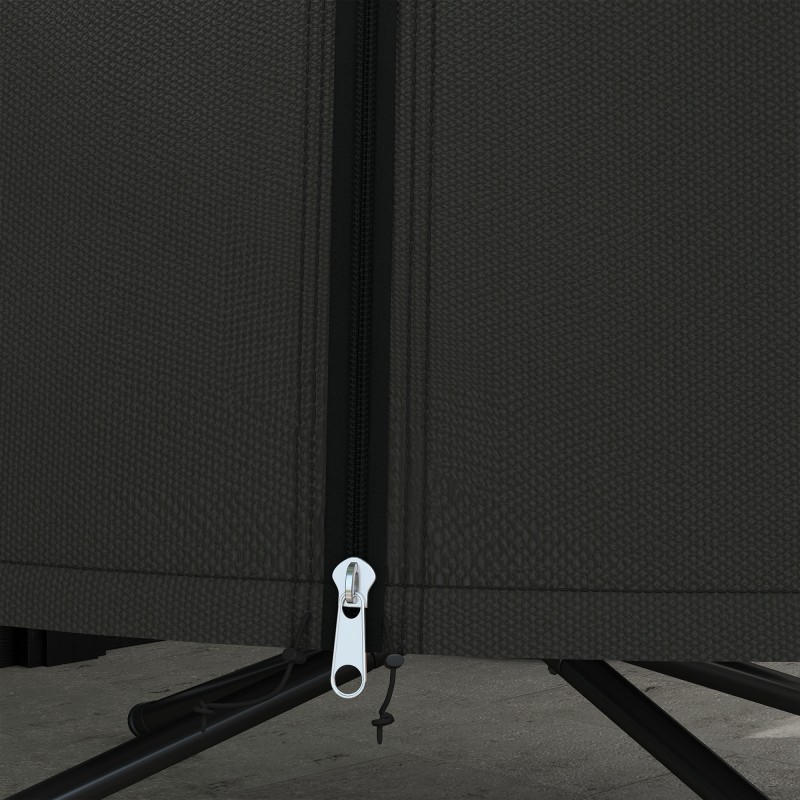 Riippukeinun suojapeite ulkokäyttöön, Oxford-polyesteri, Ø128 x 190 cm, musta