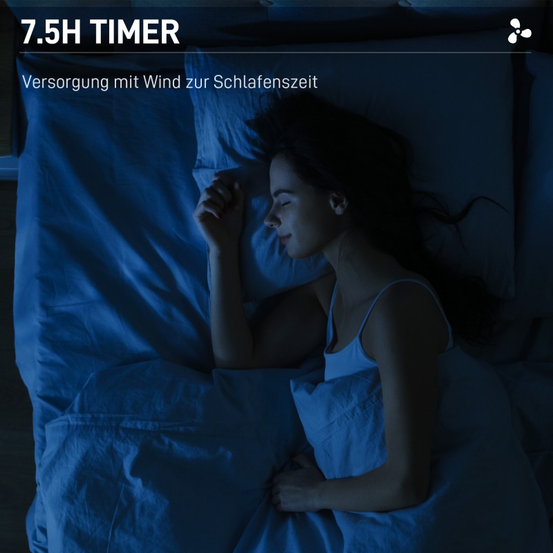 Lattiatuuletin viilennyssumulla ja kaukosäätimellä, ultraäänisumutus, 3 L, valkoinen/musta