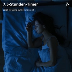 Lattiatuuletin sumutoiminnolla, 3 nopeutta, 3 tilaa, 3 L vesisäiliö, 75° kääntyvä, valkoinen/musta