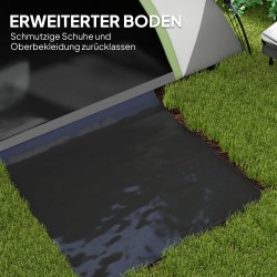 Kahden hengen kupoliteltta retkeilyyn, vedenpitävä 3000 mm, harmaa–vihreä