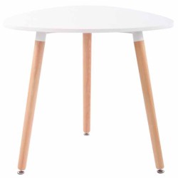 Tyylikäs ruokailuryhmä abenra-pöydällä ja kolmella linares-tuolilla