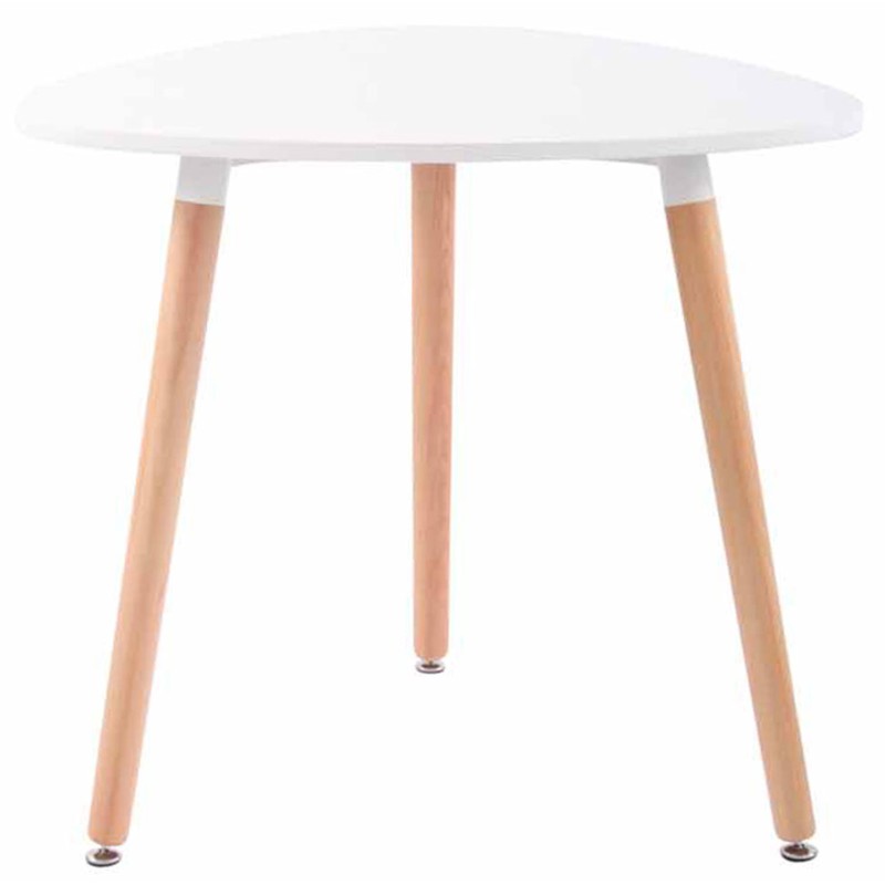 Tyylikäs ruokailuryhmä abenra-pöydällä ja kolmella linares-tuolilla