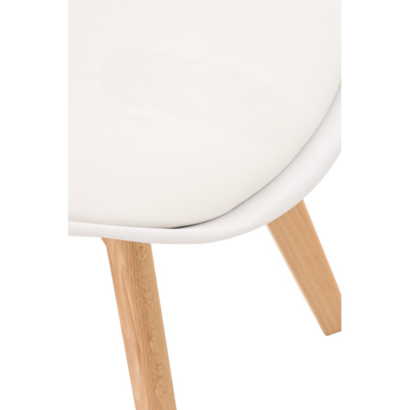 Pyöreä ruokailuryhmä pöytä ja neljä tuolia pyökki mdf