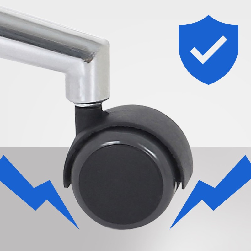 Ergonominen Chicago-toimistotuoli keinonahkaa ja pähkinäpuuviilua