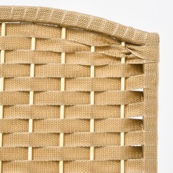 Tilanjakaja 8-osainen taitettava, polypropeeni ja mäntypuu, 320 x 170 cm, luonnonpuu