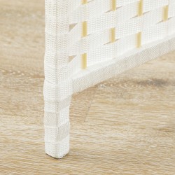 Tilanjakaja 6-paneelinen taitettava polypropeeni ja mäntypuu 240x170 cm valkoinen