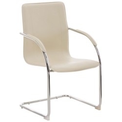 Melina pehmustettu kromirunkoinen tuolisetti 3 kpl odotushuoneisiin