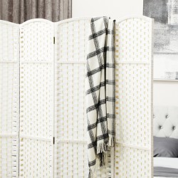 Tilanjakaja neliosainen mäntyrunko polypropeeni 160 x 170 cm valkoinen