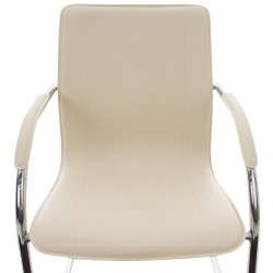 Melina pehmustettu kromirunkoinen tuolisetti 3 kpl odotushuoneisiin