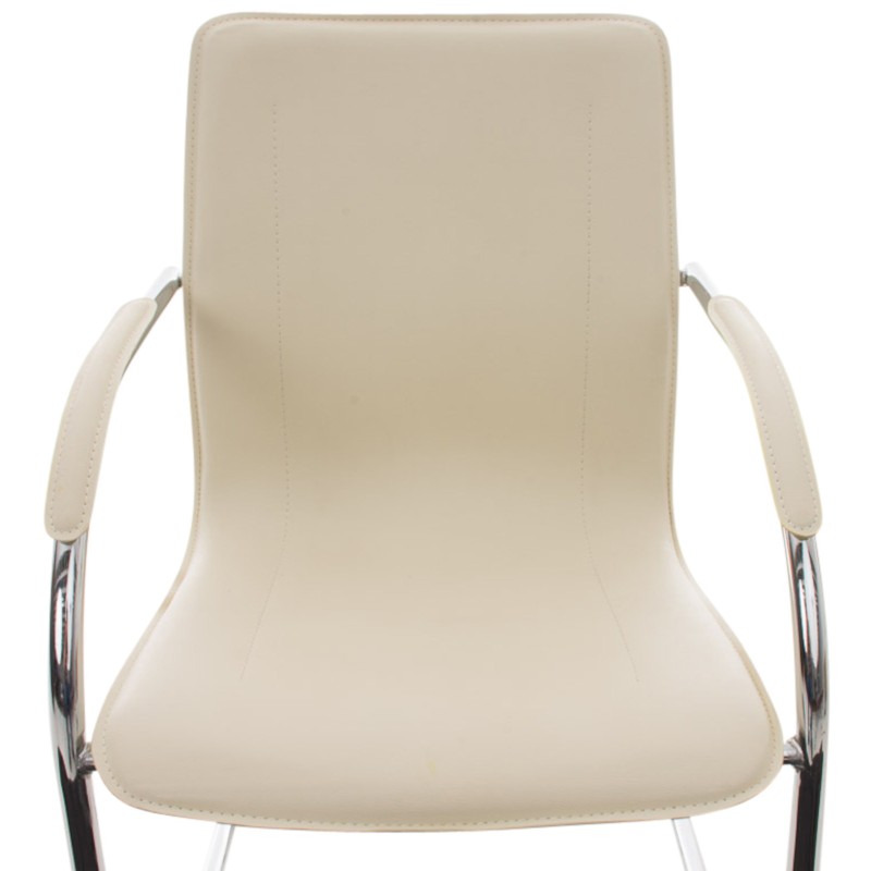 Melina pehmustettu kromirunkoinen tuolisetti 3 kpl odotushuoneisiin