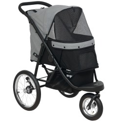 Lemmikkirattaat pienille koirille ja kissoille ilmakumirenkaat taittuvat harmaa