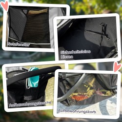 Lemmikkirattaat pienille koirille ja kissoille, ilmakumirenkaat, taittuvat, harmaa