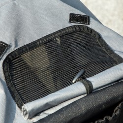 Lemmikkirattaat pienille koirille ja kissoille, ilmakumirenkaat, taittuvat, harmaa