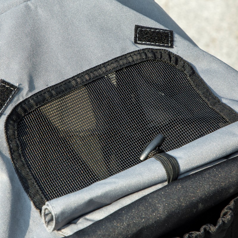 Lemmikkirattaat pienille koirille ja kissoille, ilmakumirenkaat, taittuvat, harmaa