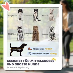 Lemmikkirattaat koiralle ja kissalle, teräsrunko, kokoon taitettava, punainen/musta